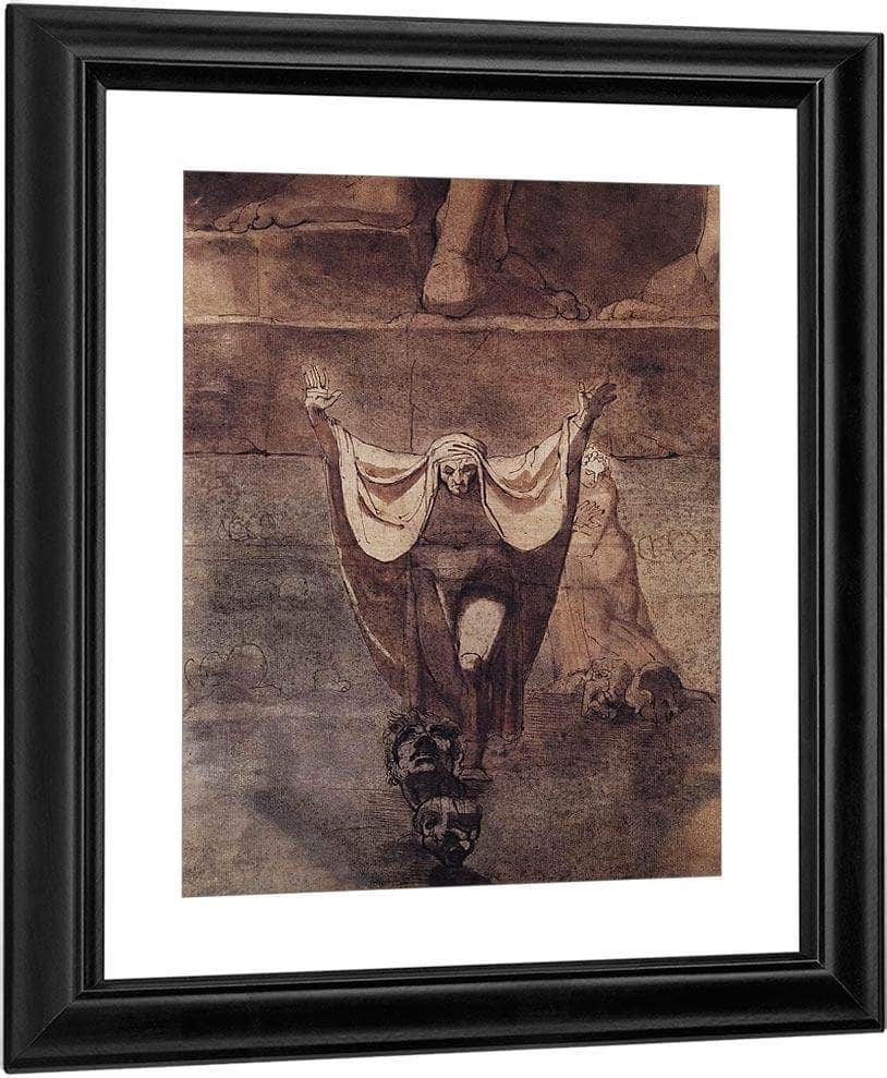 Dante And Virgil On The Ice Of Kocythos By Henry Fuseli Fine Art Print