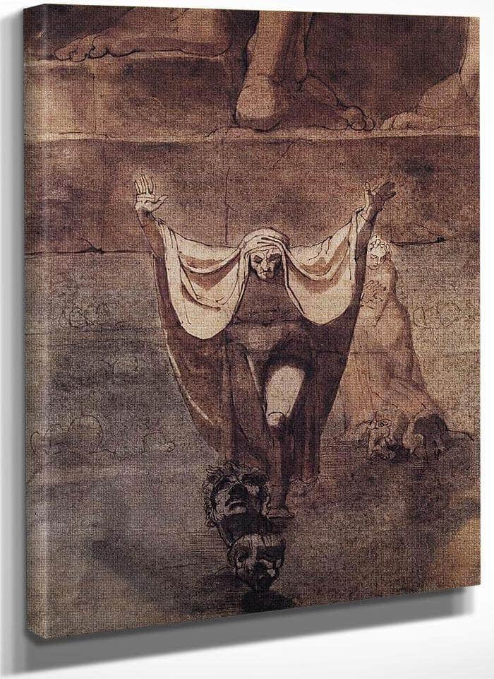 Dante And Virgil On The Ice Of Kocythos By Henry Fuseli Fine Art Print