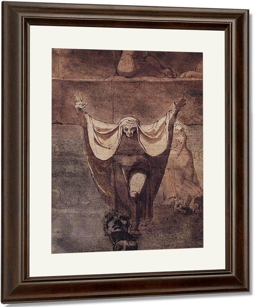 Dante And Virgil On The Ice Of Kocythos By Henry Fuseli Fine Art Print