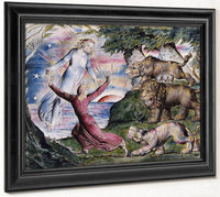Dante Running From The Three Beasts 1824 1827 Pen And Ink 37 0X52 5Cm By William Blake Fine Art Print