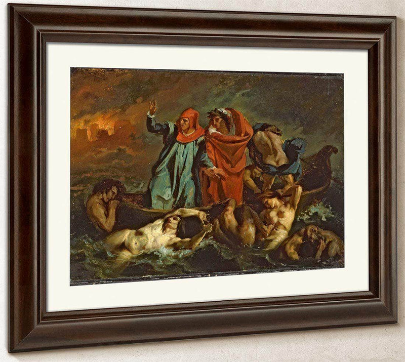 Dantes Bark By Eugene Delacroix Fine Art Print