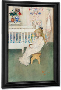 Daughter Of Larsson By Carl Larsson Fine Art Print