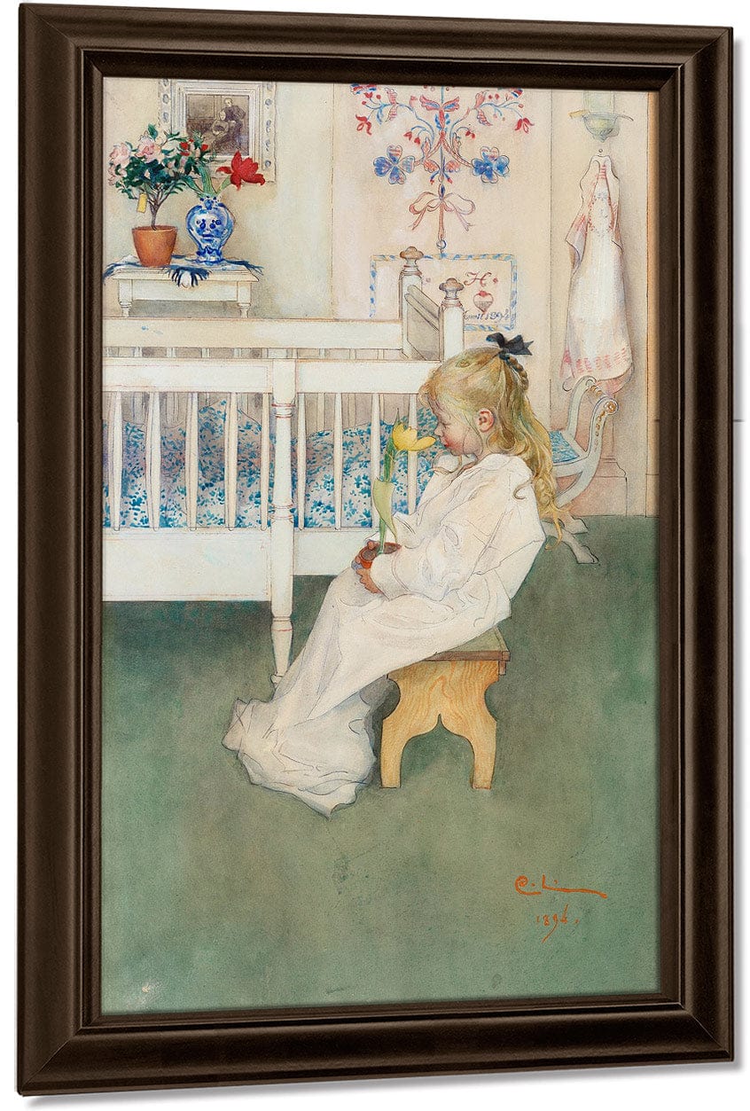 Daughter Of Larsson By Carl Larsson Fine Art Print