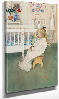 Daughter Of Larsson By Carl Larsson Fine Art Print