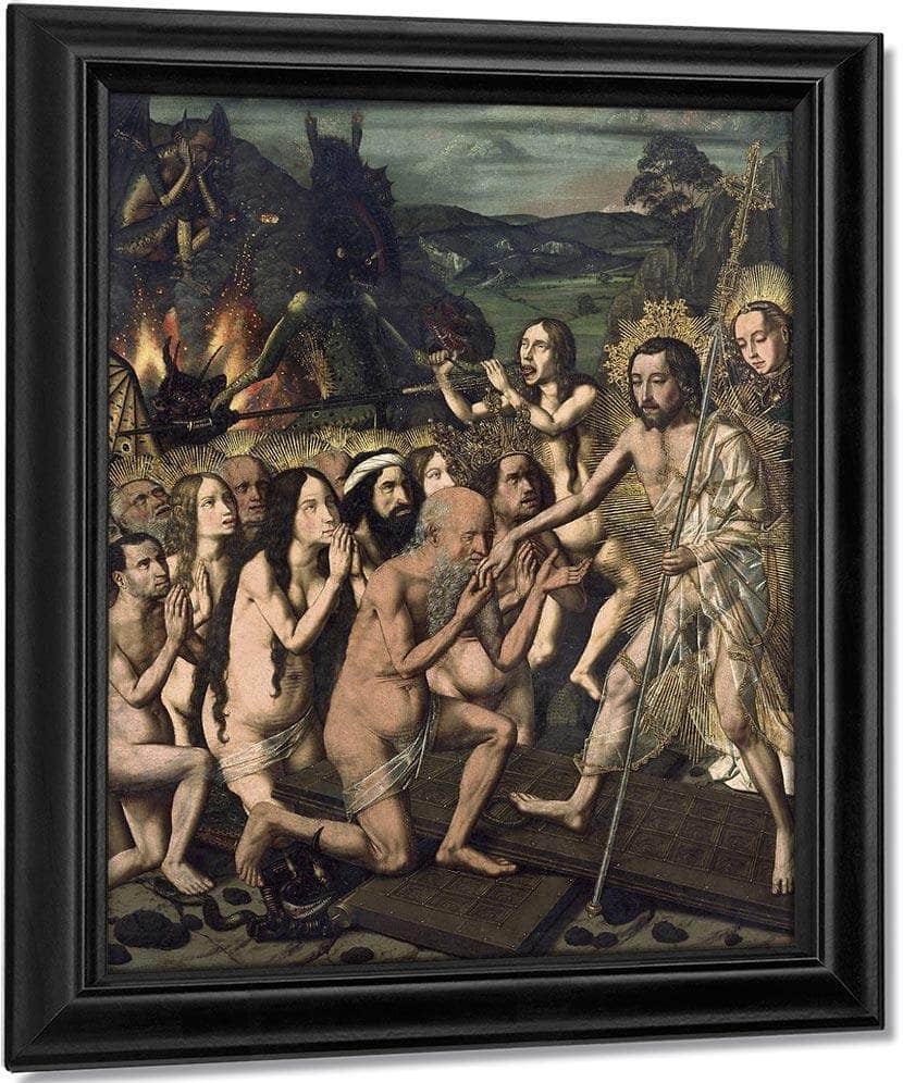 Davallament De Crist Als Llimbs By Bartolome Bermejo Fine Art Print