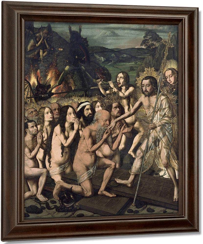 Davallament De Crist Als Llimbs By Bartolome Bermejo Fine Art Print