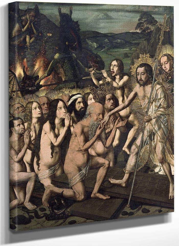 Davallament De Crist Als Llimbs By Bartolome Bermejo Fine Art Print