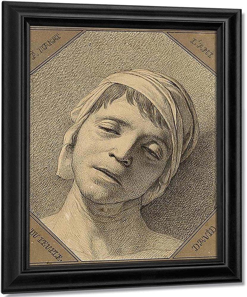 David Marat By Jacques Louis David Fine Art Print