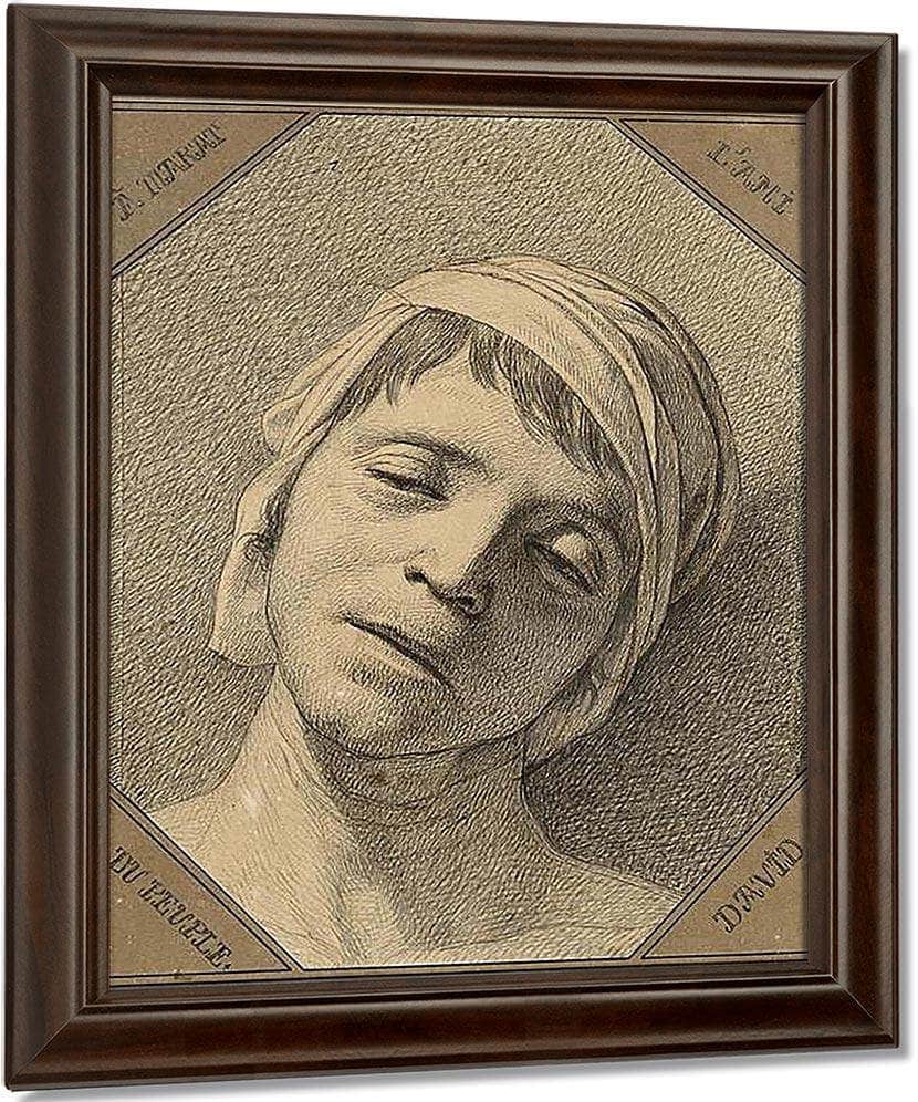David Marat By Jacques Louis David Fine Art Print