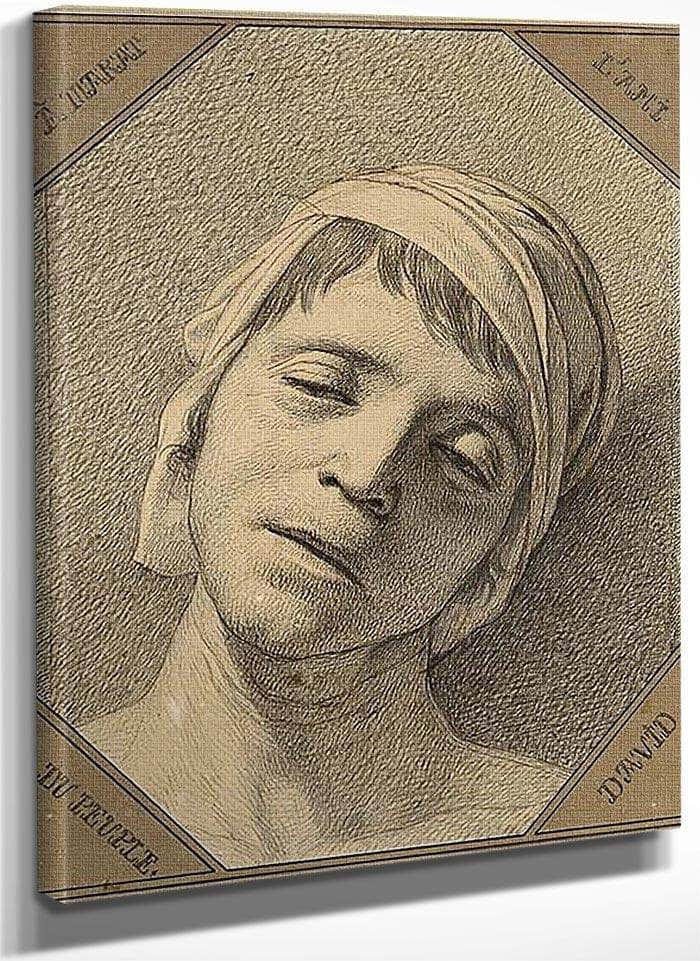 David Marat By Jacques Louis David Fine Art Print