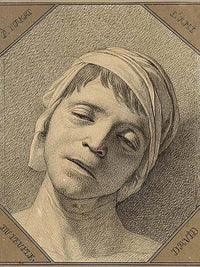 David Marat By Jacques Louis David Fine Art Print