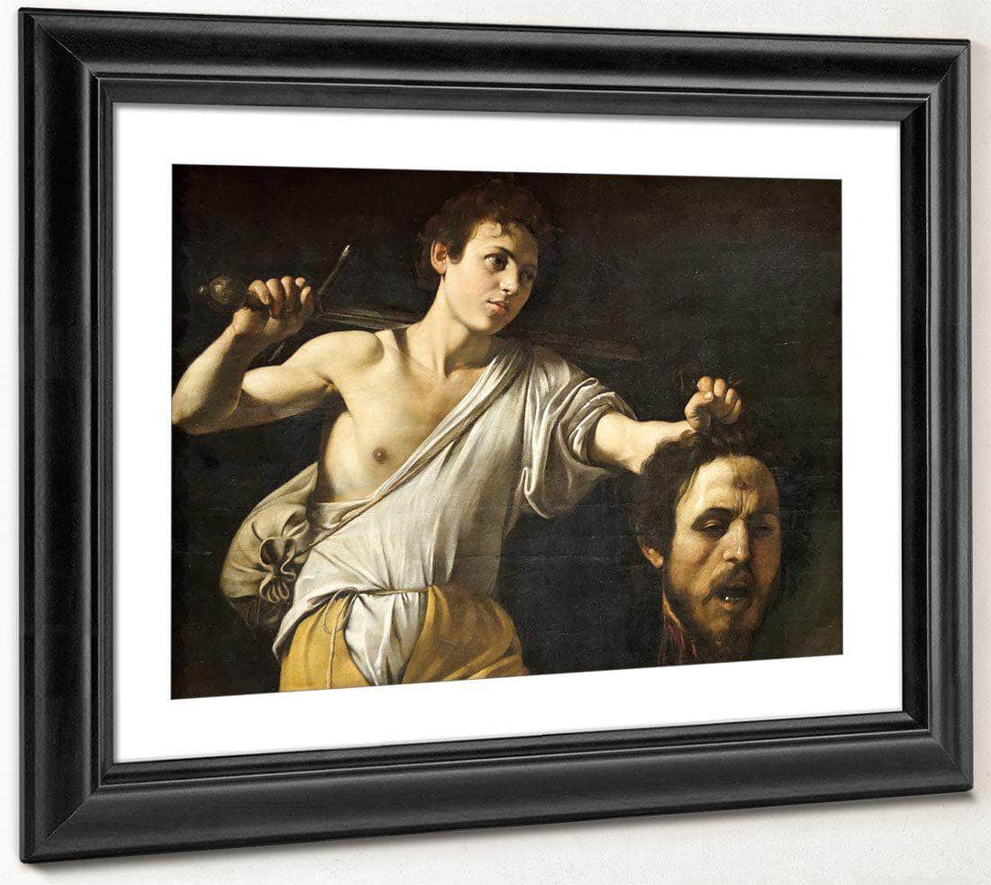 David With The Head Of Goliath By Caravaggio Fine Art Print