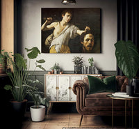 David With The Head Of Goliath By Caravaggio Fine Art Print