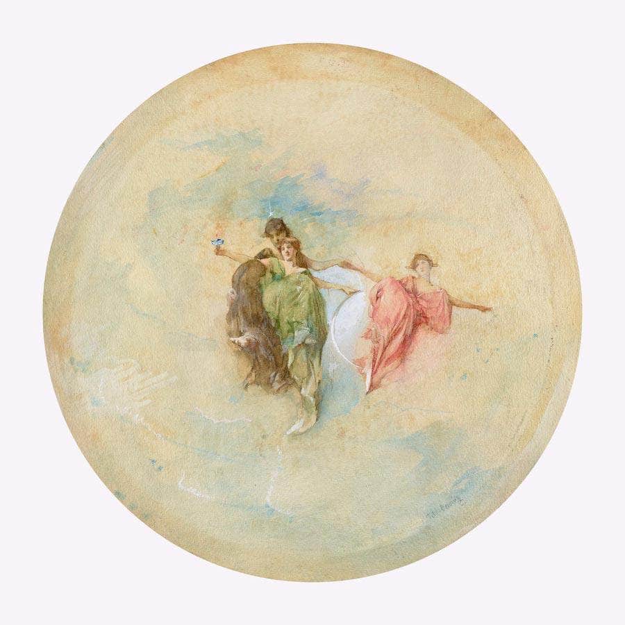 Dawn By Thomas Wilmer Dewing Fine Art Print