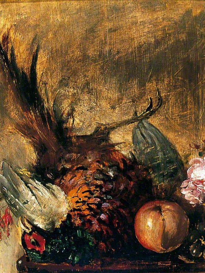 Dead Pheasant And Fruit By William Etty Fine Art Print