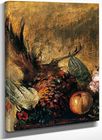 Dead Pheasant And Fruit By William Etty Fine Art Print