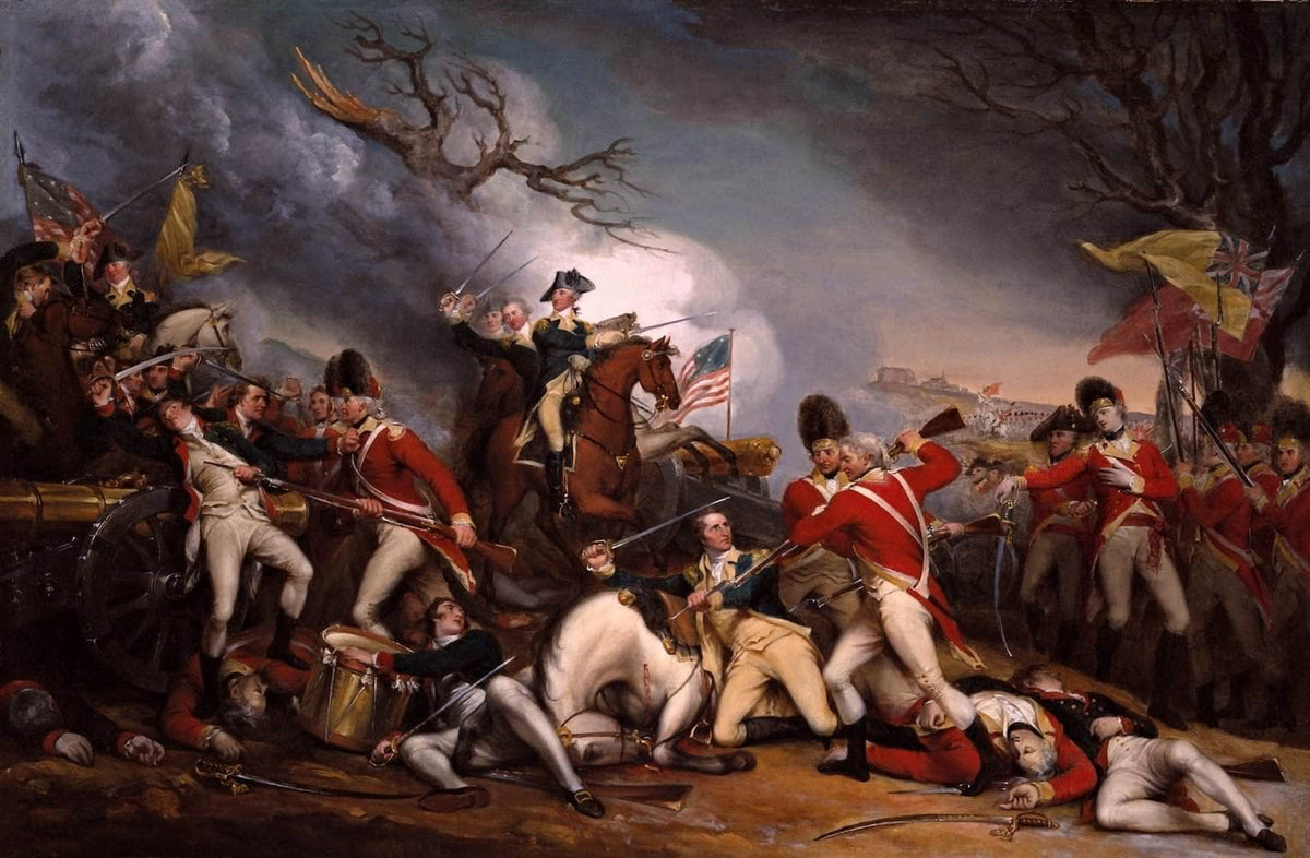 Death General Mercer Battle Princeton Painting John Turnbull Canvas Art Fine Art Print