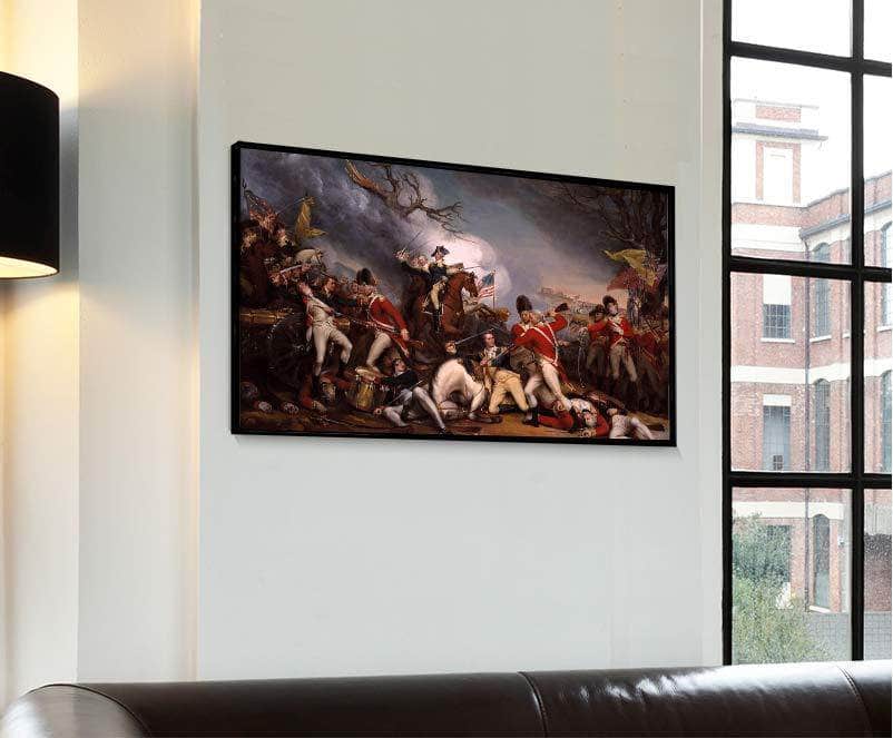 Death General Mercer Battle Princeton Painting John Turnbull Canvas Art Fine Art Print