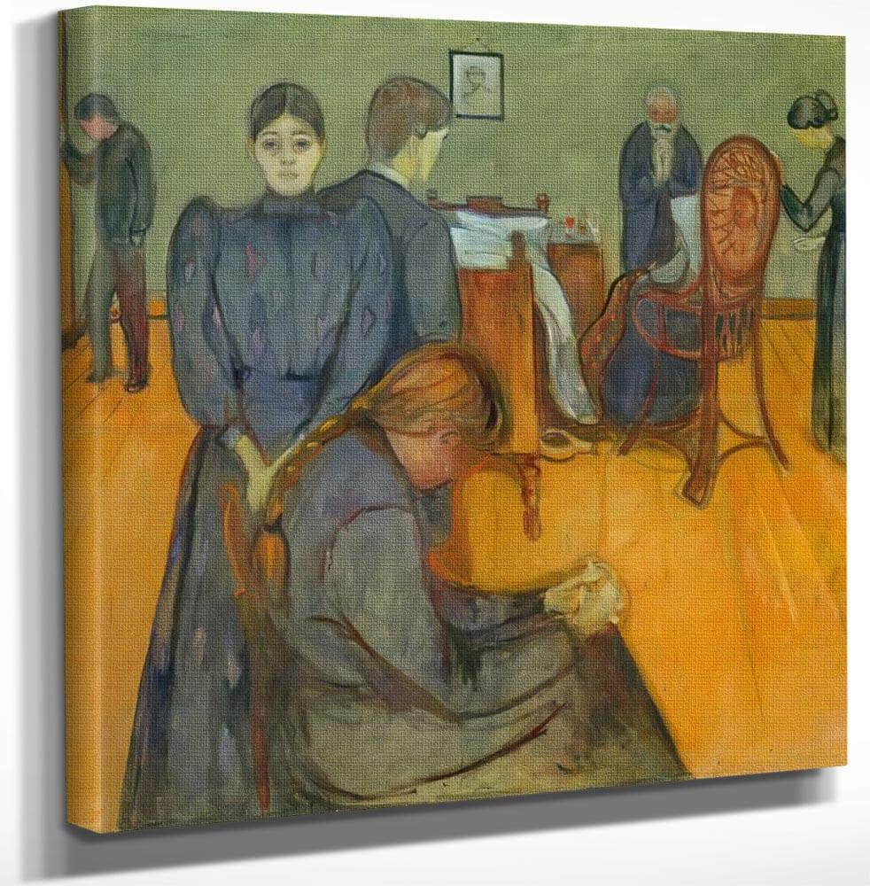 Death In The Sick Chammber 1895 By Edvard Munch Fine Art Print