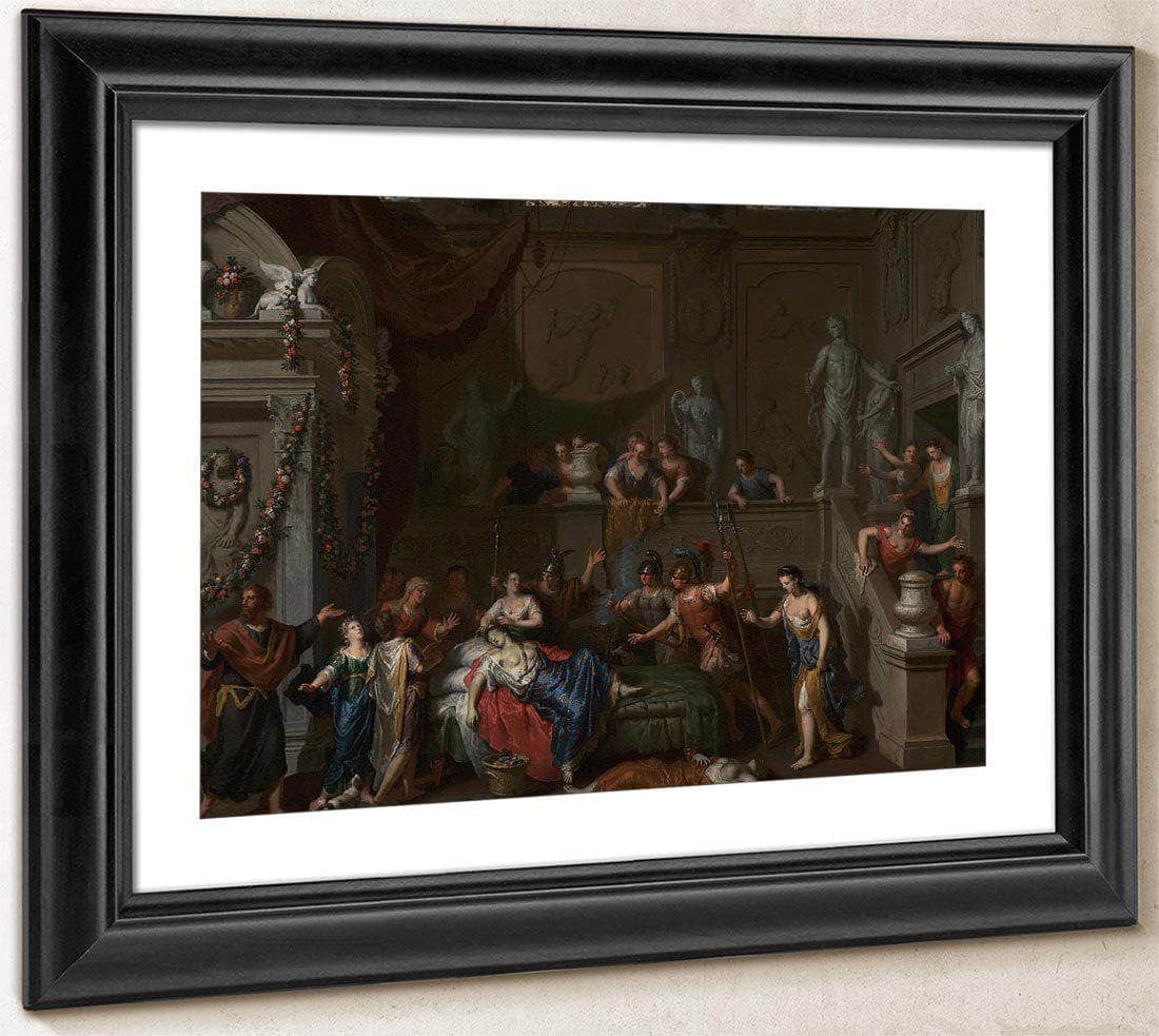 Death Of Cleopatra By Gerard Hoet Fine Art Print
