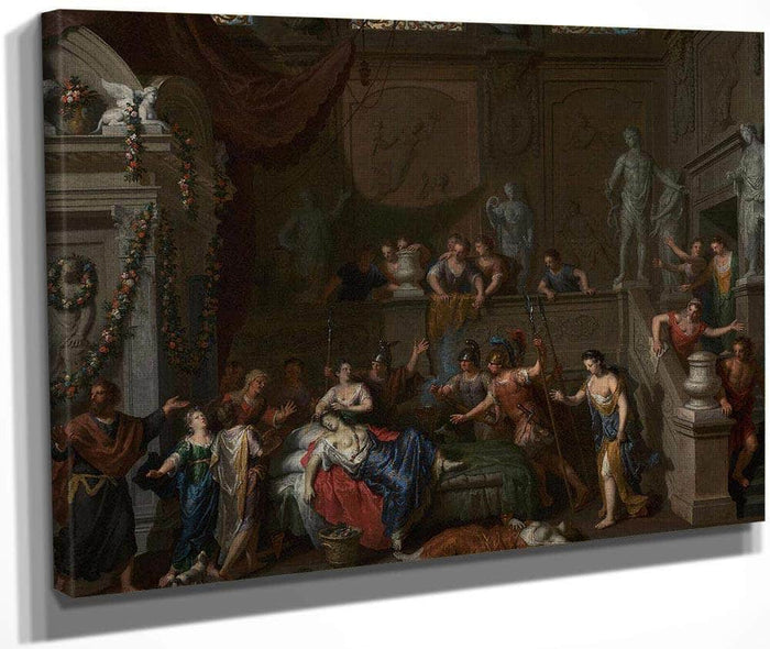 Death Of Cleopatra By Gerard Hoet Fine Art Print
