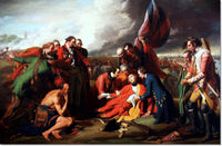 Death Of General Wolfe Painting Benjamin West Canvas Art Fine Art Print