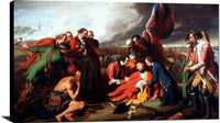 Death Of General Wolfe Painting Benjamin West Canvas Art Fine Art Print
