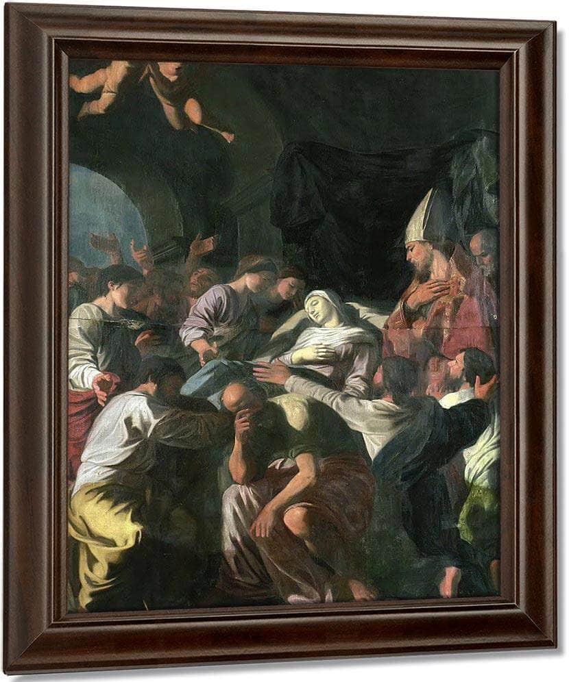 Death Of The Virgin By Nicholas Poussin Fine Art Print