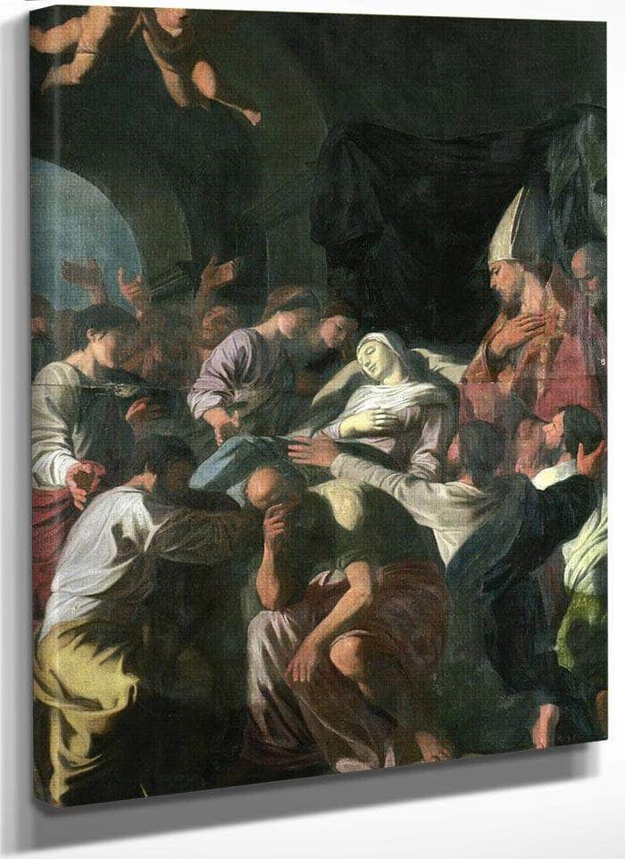 Death Of The Virgin By Nicholas Poussin Fine Art Print