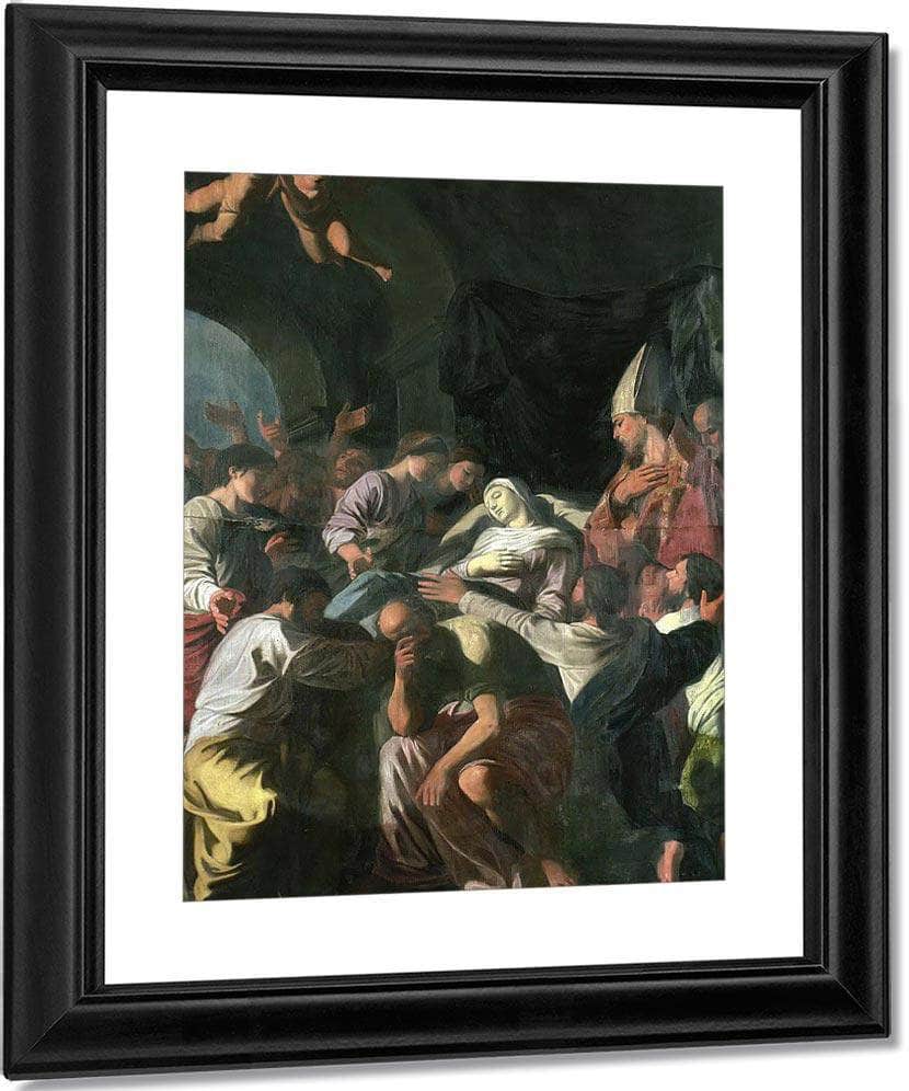 Death Of The Virgin By Nicholas Poussin Fine Art Print