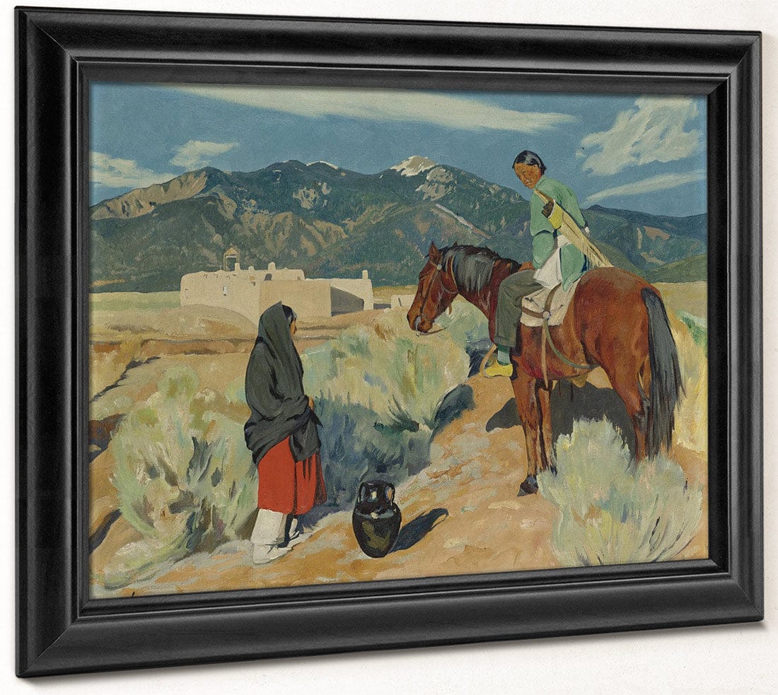 December Evening By Walter Ufer Fine Art Print