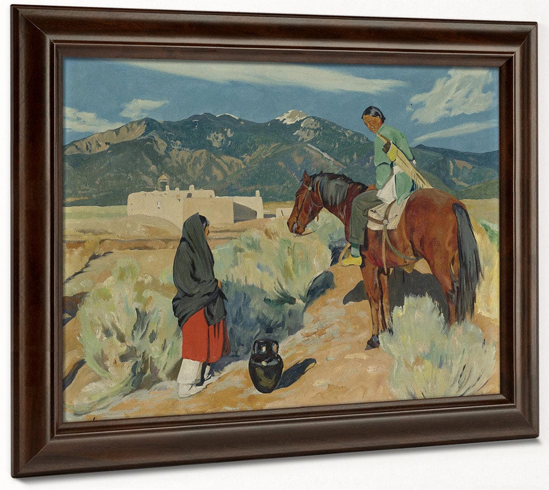 December Evening By Walter Ufer Fine Art Print