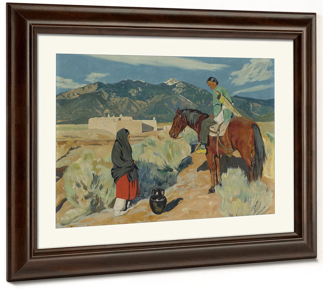 December Evening By Walter Ufer Fine Art Print