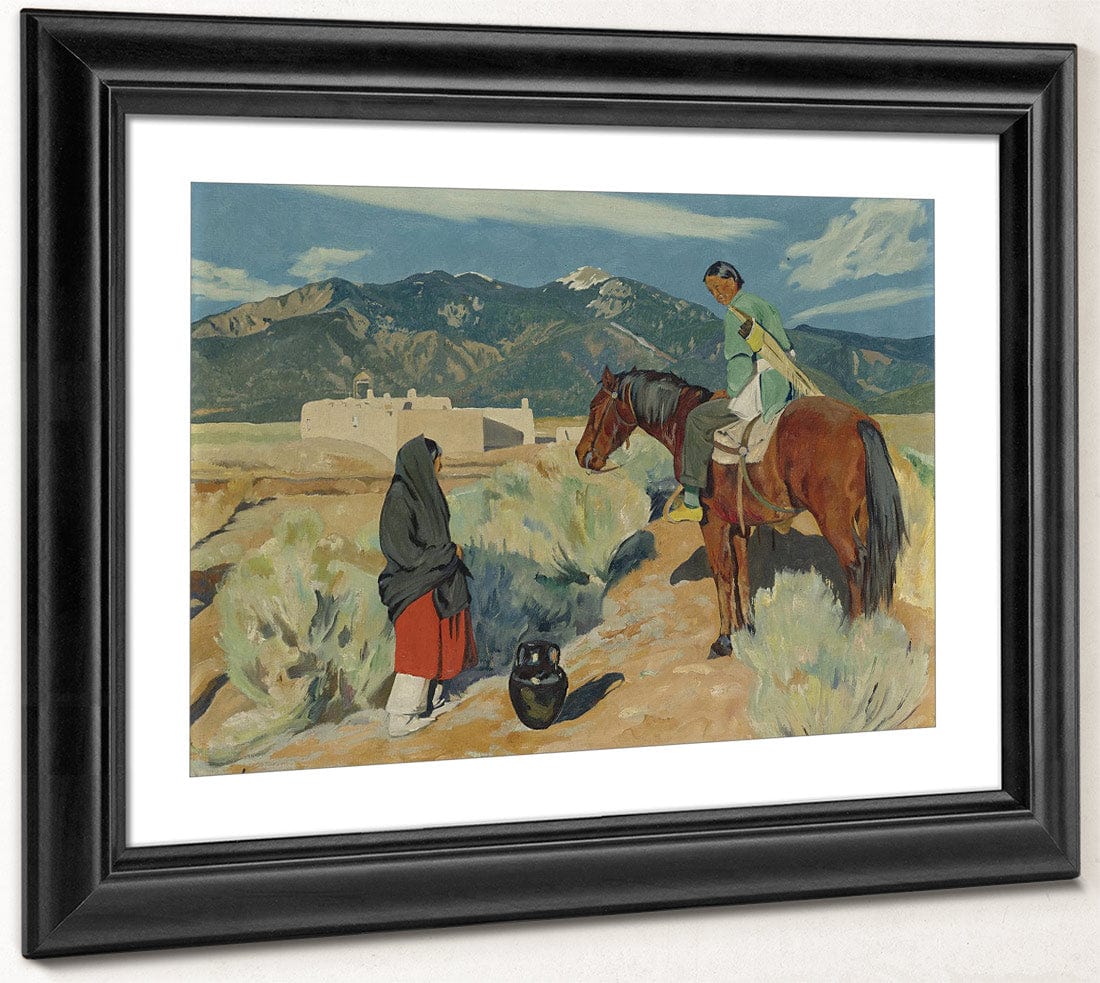 December Evening By Walter Ufer Fine Art Print