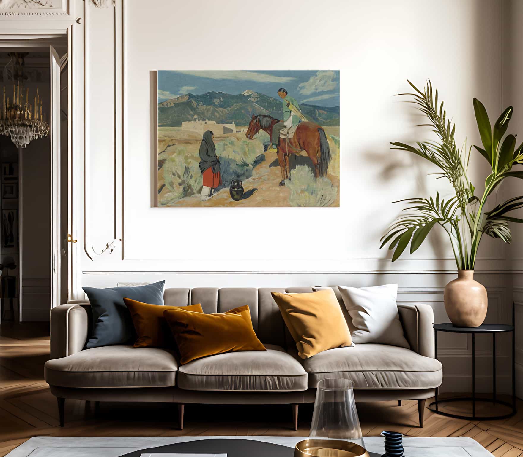 December Evening By Walter Ufer Fine Art Print