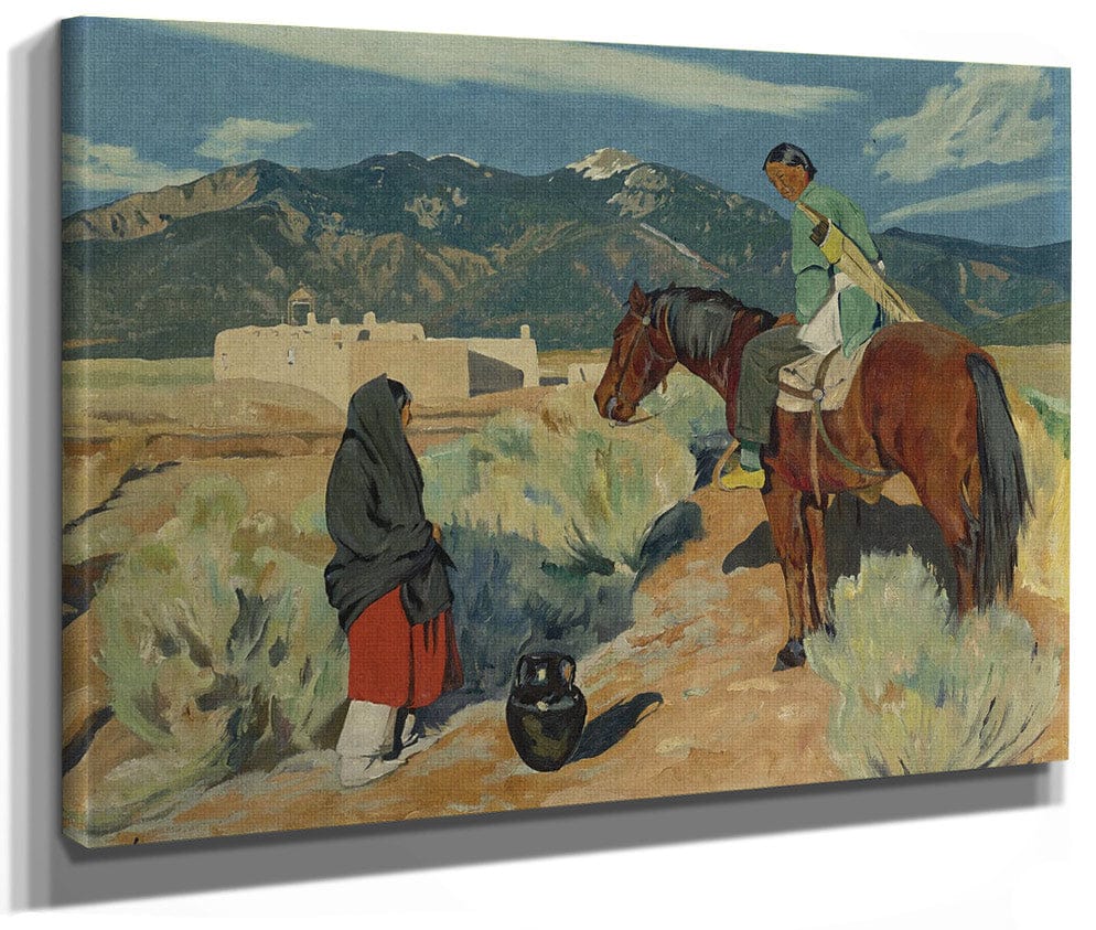 December Evening By Walter Ufer Fine Art Print