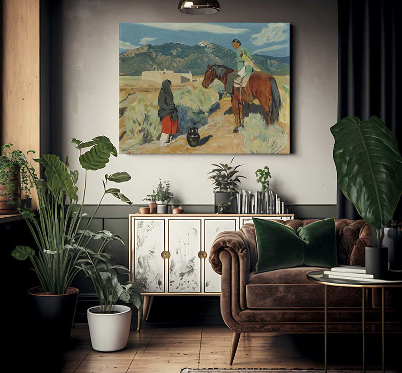 December Evening By Walter Ufer Fine Art Print