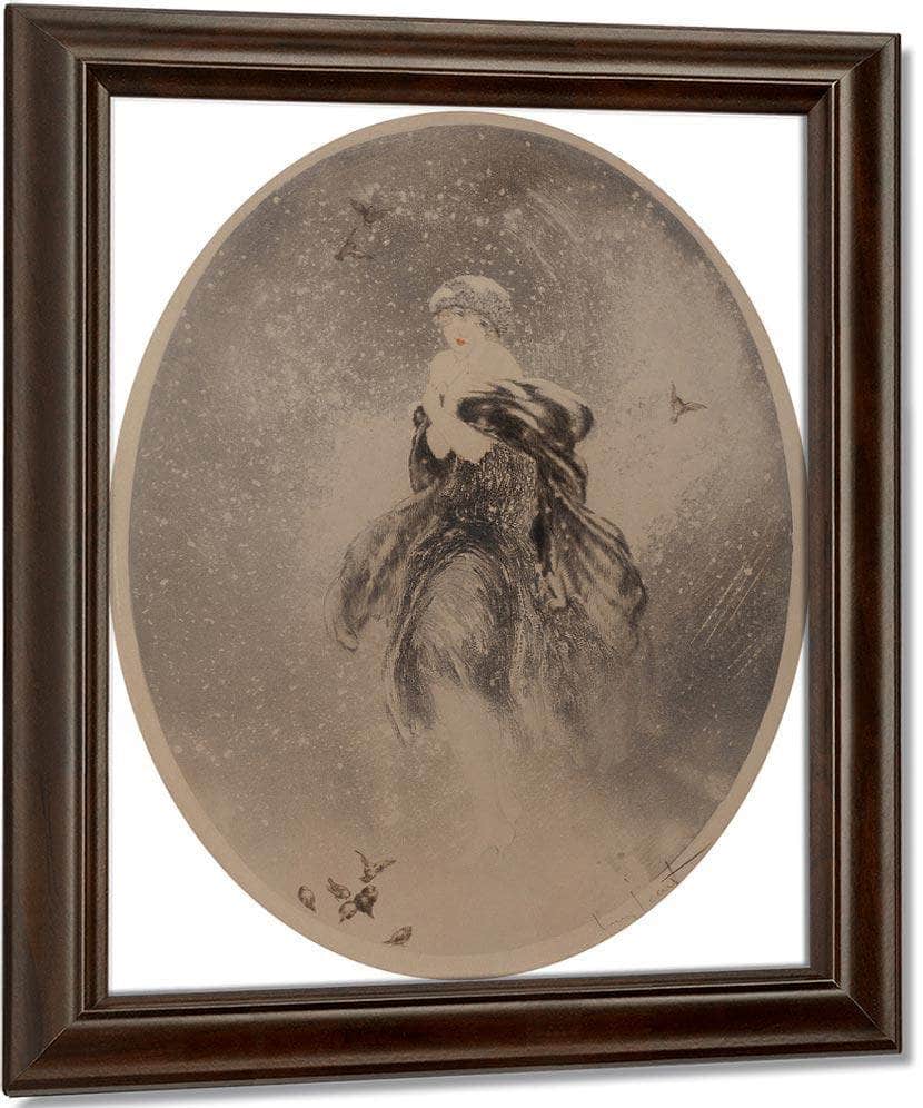 Decembre 1925 By Louis Icart Fine Art Print