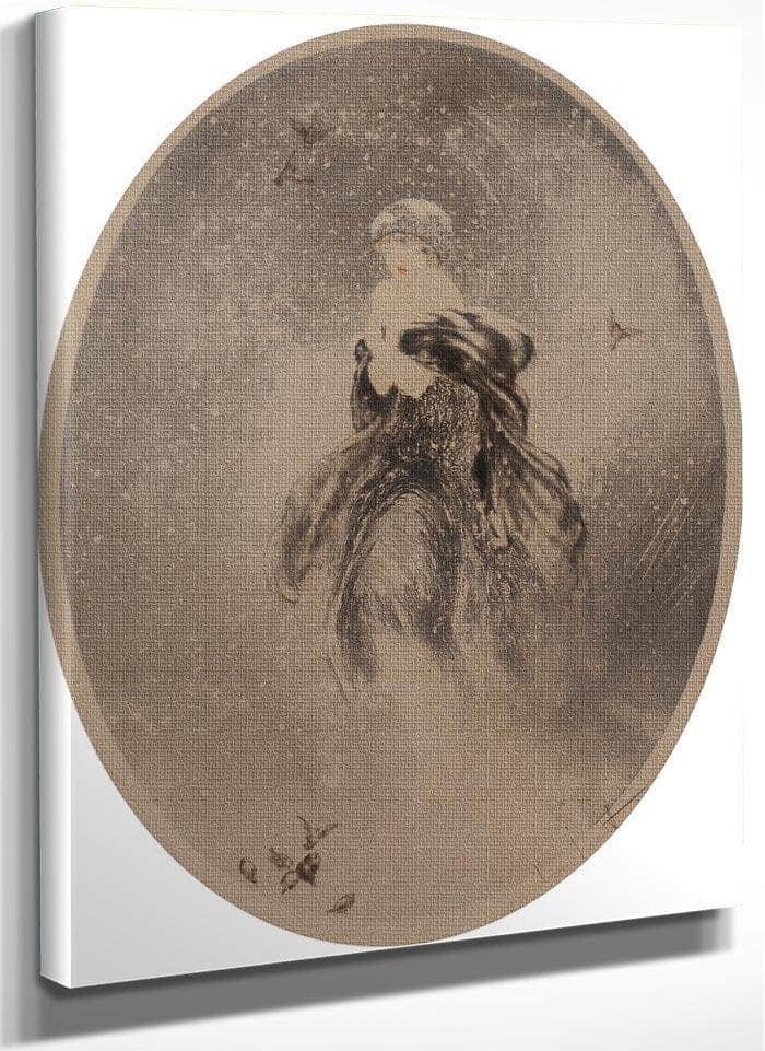 Decembre 1925 By Louis Icart Fine Art Print