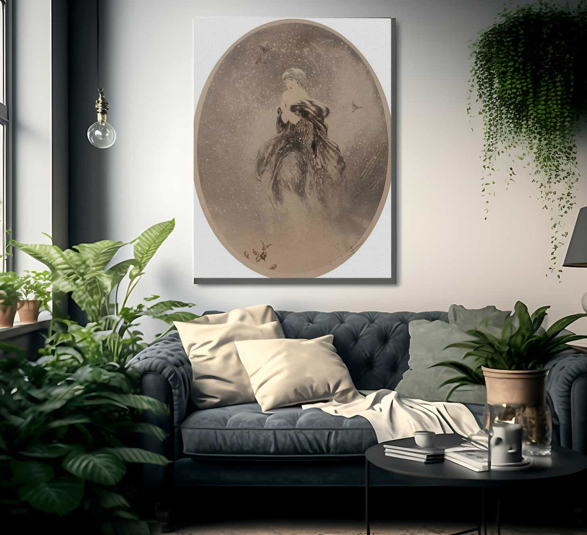 Decembre 1925 By Louis Icart Fine Art Print