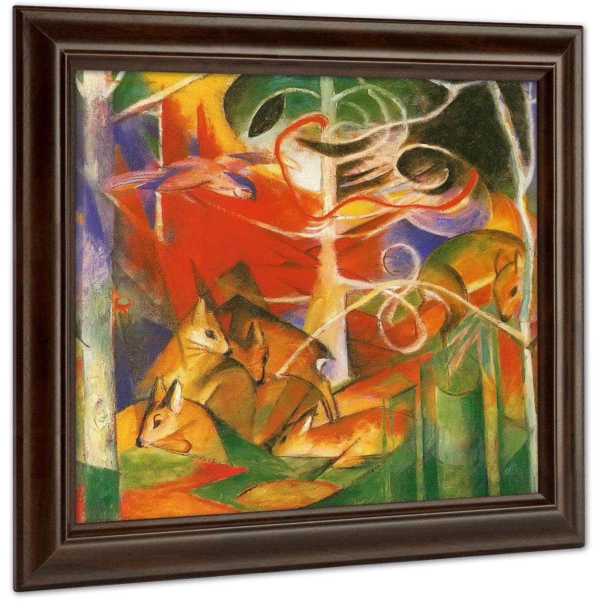 Deer In The Forest I By Franz Marc Fine Art Print