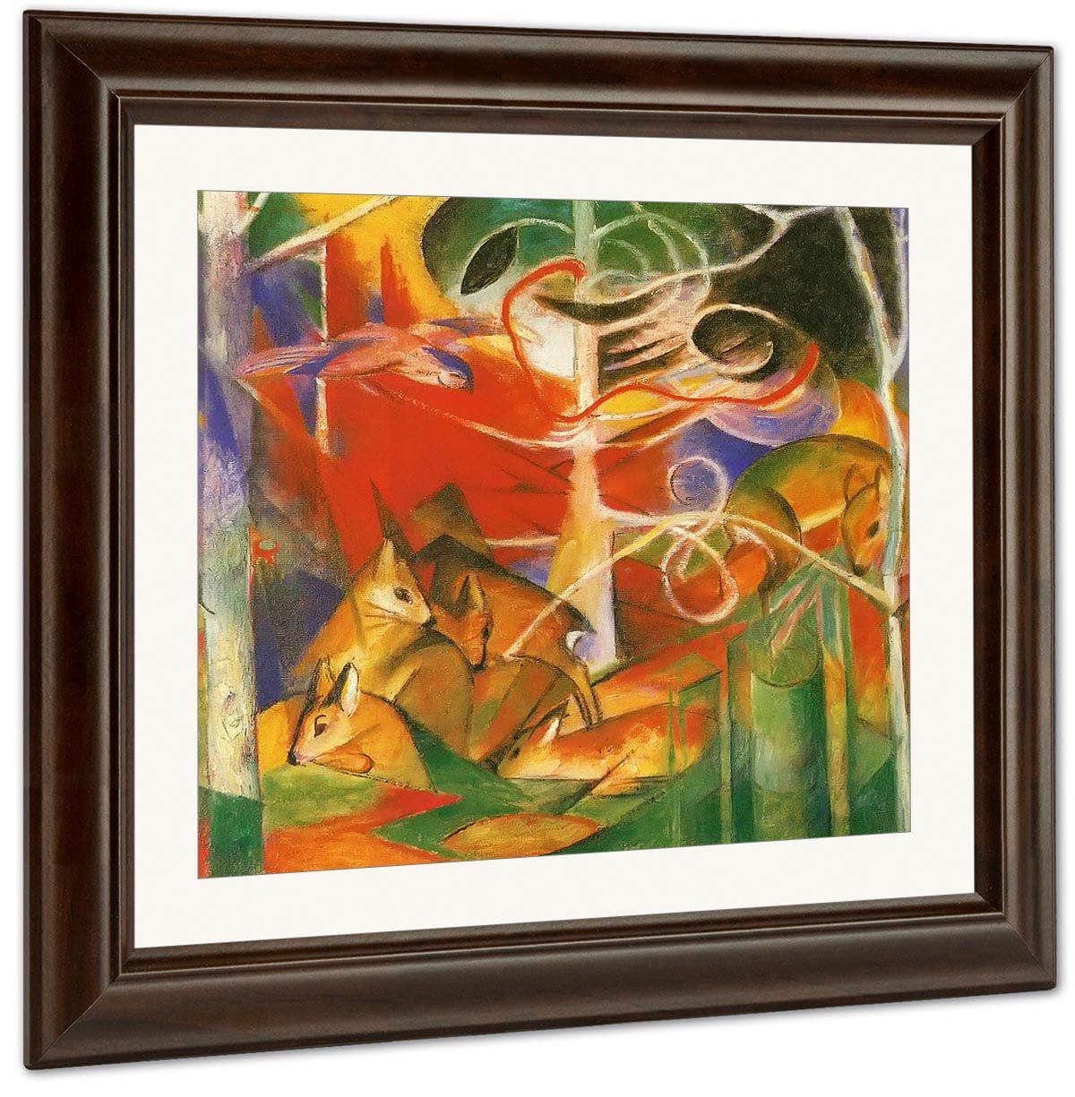Deer In The Forest I By Franz Marc Fine Art Print