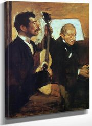 Degas Father Listening To Pagans By Edgar Degas Fine Art Print