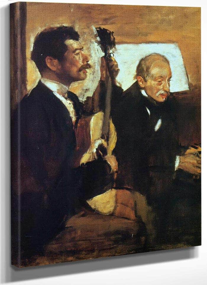 Degas Father Listening To Pagans By Edgar Degas Fine Art Print