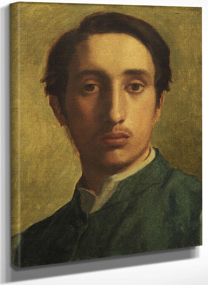 Degas In A Green Waistcoat By Edgar Degas Fine Art Print