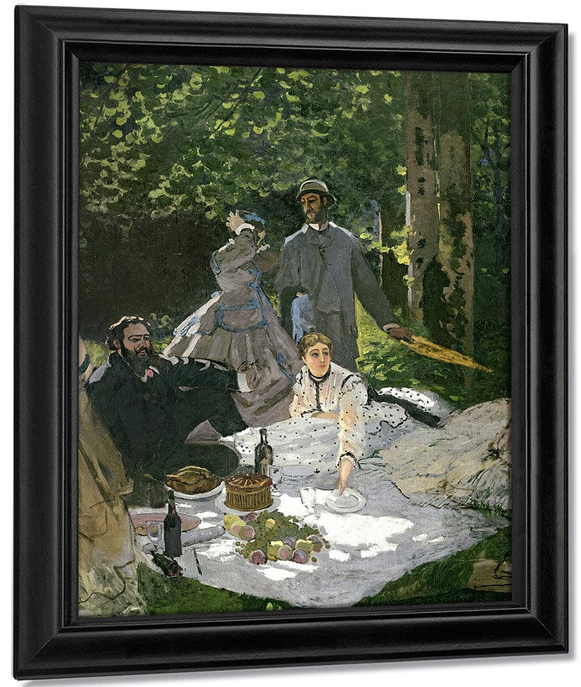 Dejeuner Sur L'herbe, Chailly (Central Panel) By Claude Monet Fine Art Print