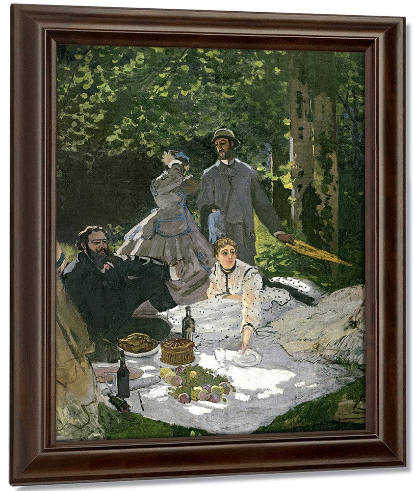 Dejeuner Sur L'herbe, Chailly (Central Panel) By Claude Monet Fine Art Print