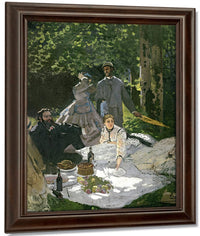 Dejeuner Sur L'herbe, Chailly (Central Panel) By Claude Monet Fine Art Print