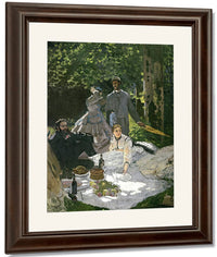 Dejeuner Sur L'herbe, Chailly (Central Panel) By Claude Monet Fine Art Print