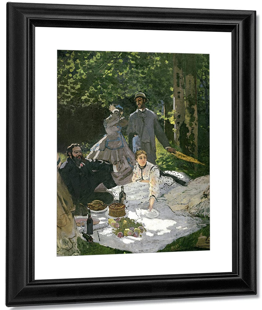 Dejeuner Sur L'herbe, Chailly (Central Panel) By Claude Monet Fine Art Print